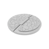 Крышка колодца Rostok складная белый гранит