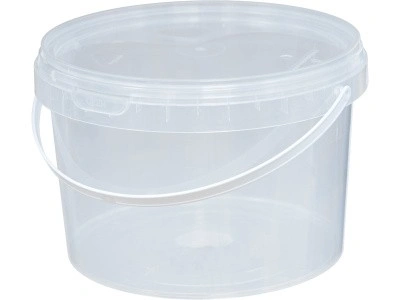 Ведро 2,25л. круглое, под запайку, арт. ВП 2,25 прозр, код: 28112