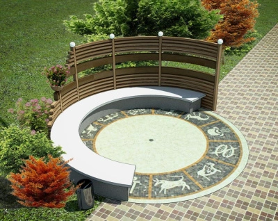 Скамья «Веста» бетонная