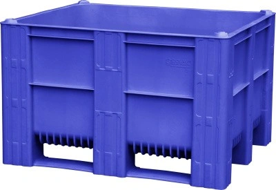 Контейнер 1200х1000х740 мм сплошной на 3-х полозьях, арт. 10-100-ОА-ACE-3 синий, код: 02437