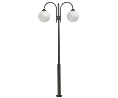 Стальной фонарный столб Т-05-2 со светильником 3,26 м