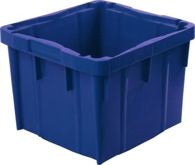 Ящик перфорированный 390×365×295, арт.: 305 м, объём 28, синий, код: 13664