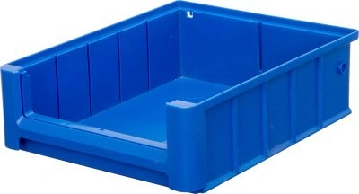 Ящик сплошной 300×234×90 мм, объем 6.32 л., арт.: SK 3209, синий, код: 12369