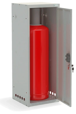 Шкаф для газовых баллонов ШГР 50-1-4(50л) 1631x600x385 мм Светло-серый