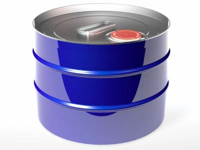 Барабан металл 10л. цилиндр, с ребром жесткости, с крышкой берикап 57мм