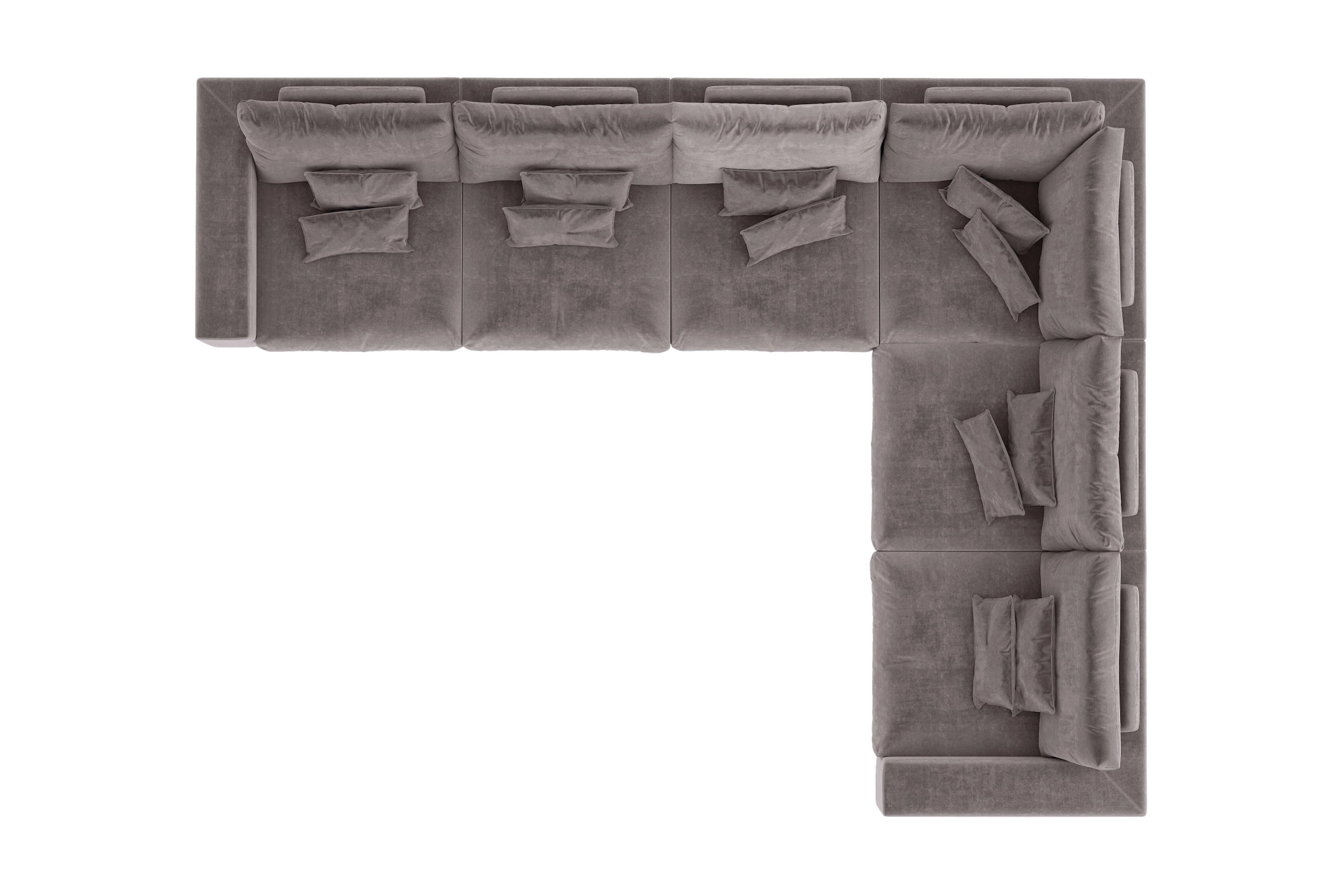 Диван Элизиум 6 модулей Вельвет-люкс - премиум