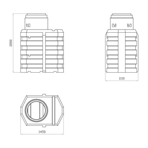 Дренажный колодец 1500л