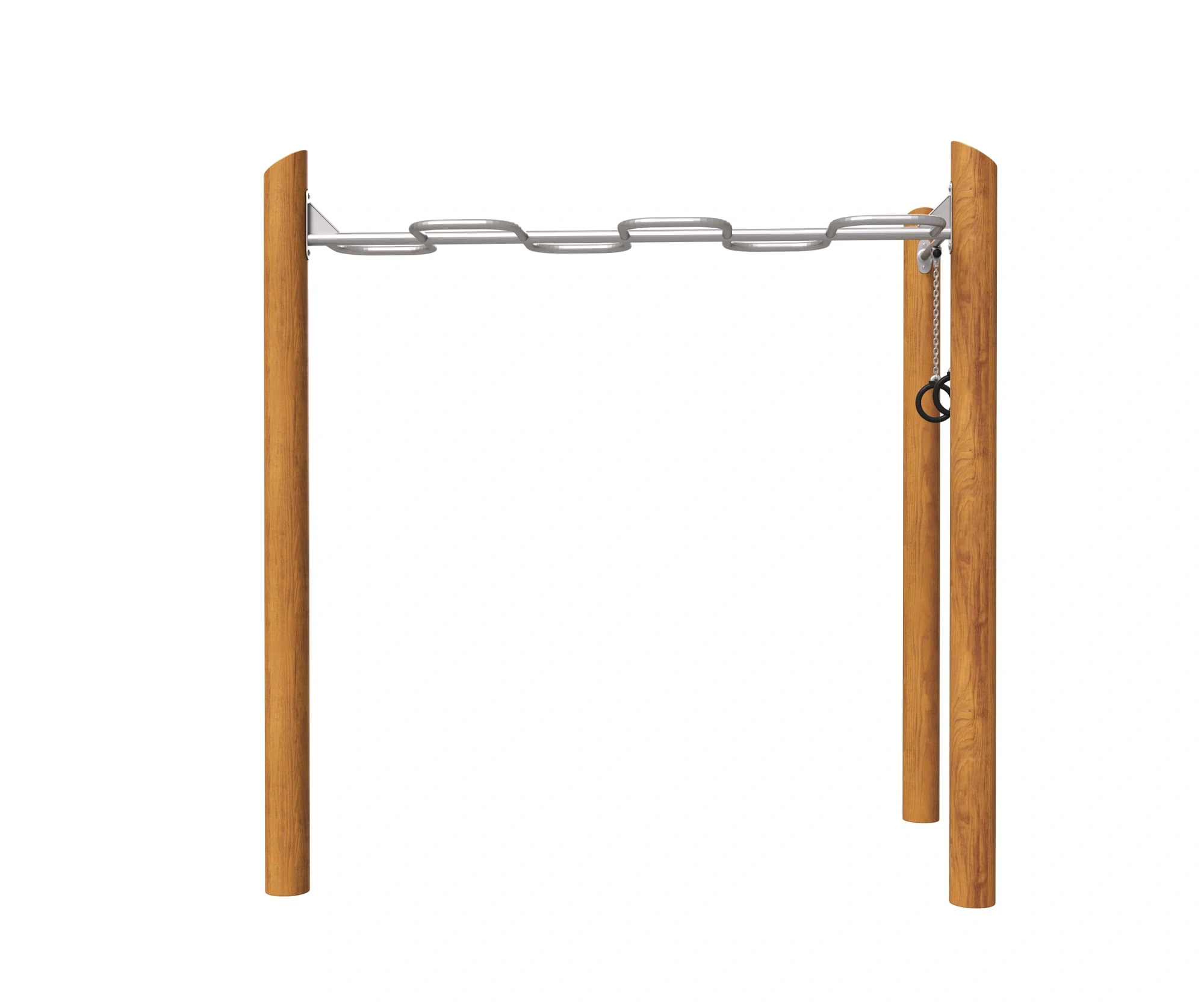 Воркаут ЭКО-8 «Рукоход ЗигЗаг + кольца»