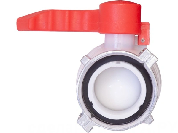 Кран п/э для еврокуба 50x75 с дюралюмин. гайкой, с прокладкой EPDM, с резьбой S60x6, код: 38022