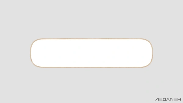Овальный светильник WOOD OVALE 6000K 154W, корпус Ясень белый