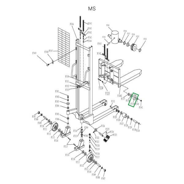 Ролик каретки для MS1516