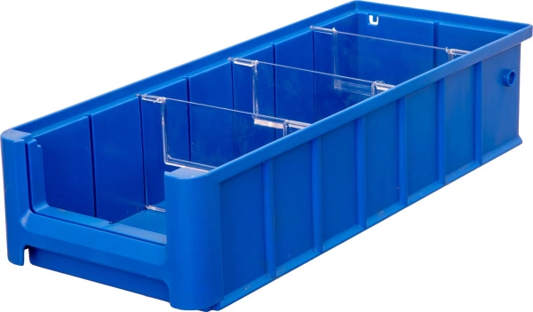 Ящик сплошной 400×155×90 мм, объем 5.58 л., арт.: SK 41509, синий, код: 12373