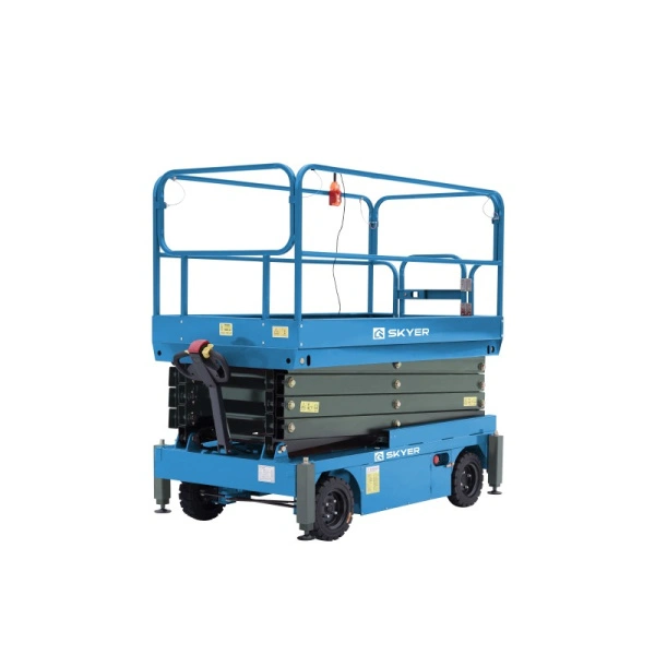 Подъемник самоходный электрический ножничный ведомый SKYER SPFP1403