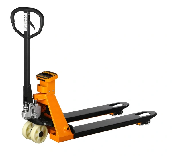 Тележка гидравлическая с весами 2000 кг 1150 мм полиуретановые колеса TOR AC-CW2 (серия G)