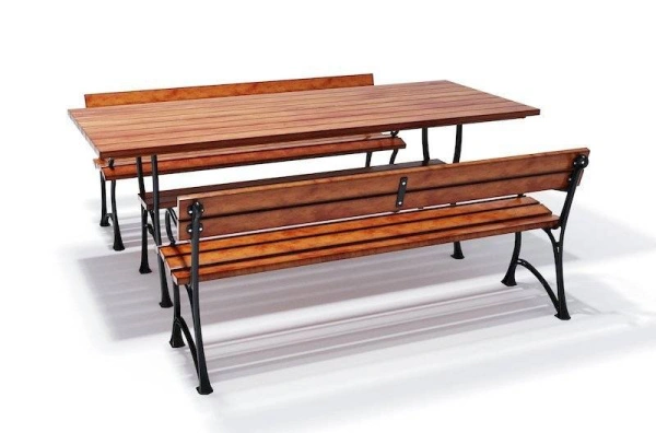 Комплект чугунный «Ратио» Стол плюс 2 скамейки