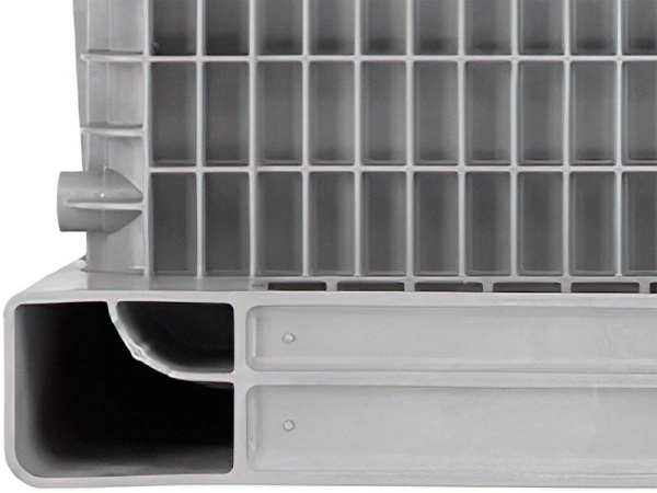 BoxPallet 1200х1000х1140 сплошной, на 3-х полозьях, арт. C-Box 1210 S (1140) серый, код: 23857