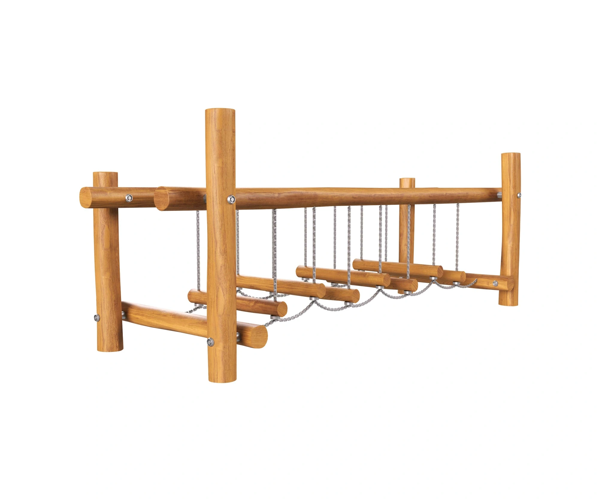 Подвесной мостик HARDWOOD «Долгопрудный» Подвесы – армированный канат