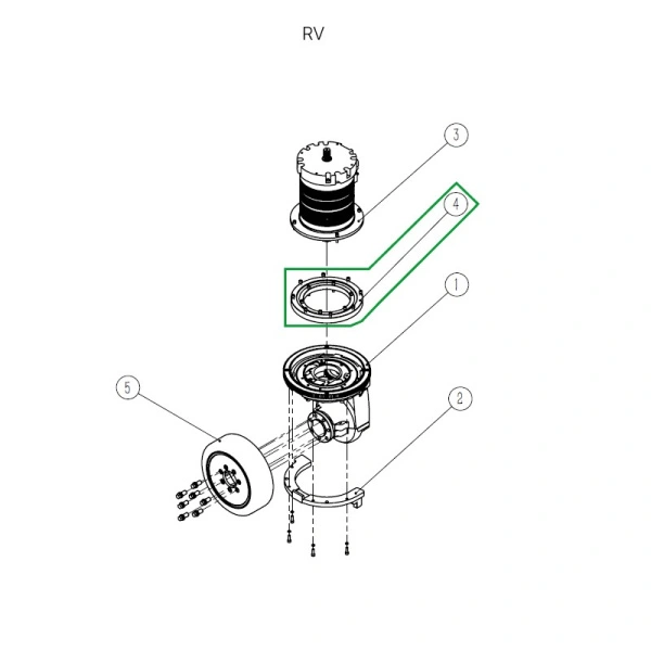 Опорно-поворотный подшипник редуктора для ричтрака RV (внутренний d 200 мм)