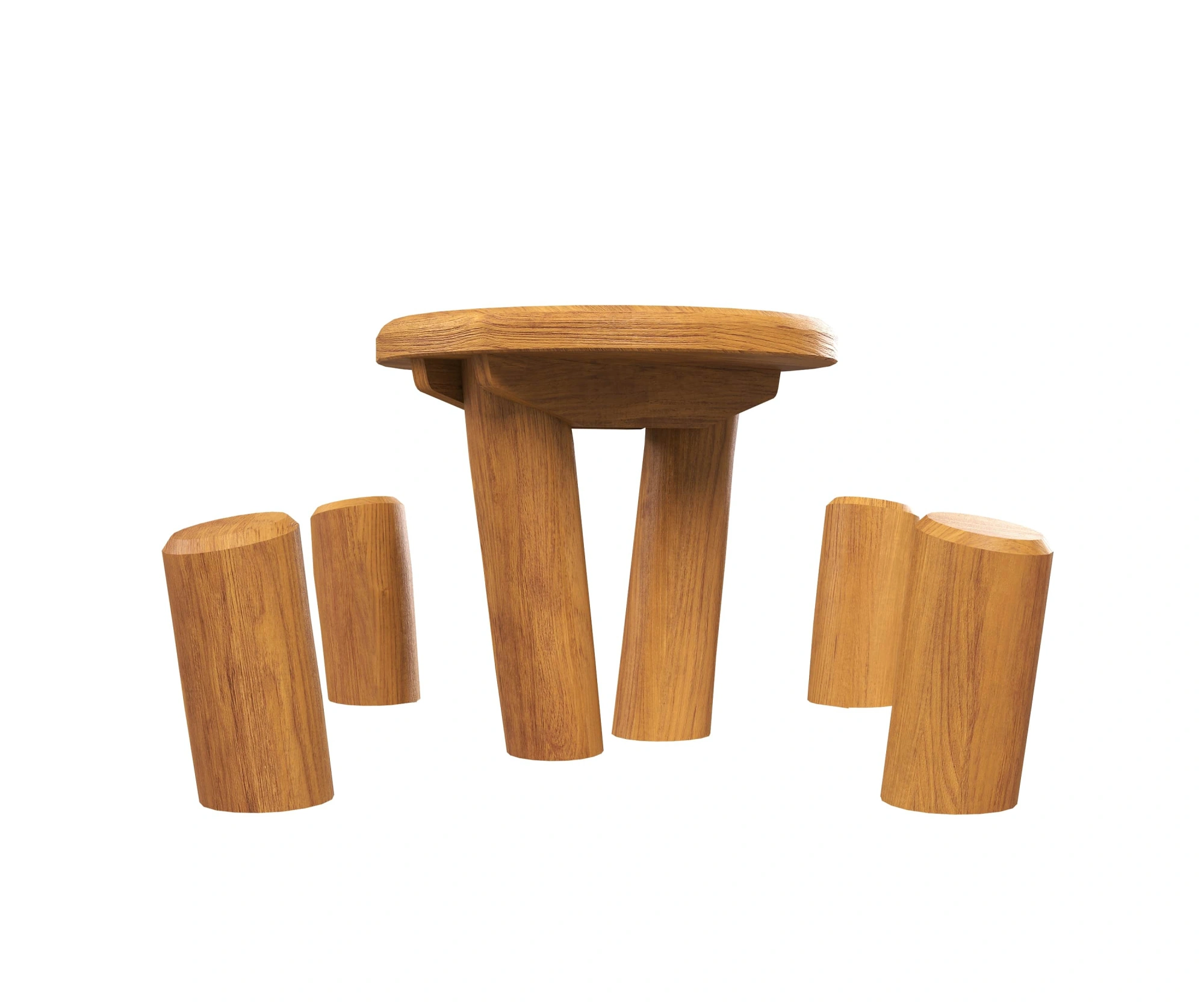 Стол с пеньками HARDWOOD «Лесной»