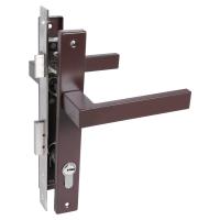 СТАНДАРТ 8520.01.8017 коричневый, ключ-ключ  Замок врезной с/руч  (20)