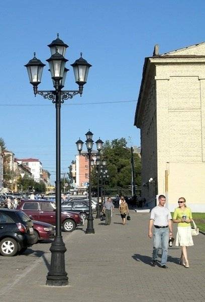 Фонарь уличный «Пушкин - 5» со светильниками 5,617 м