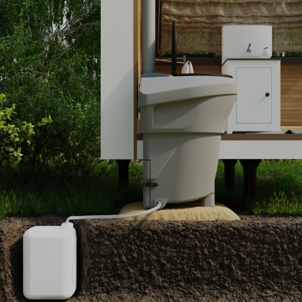 Компостный туалет "Rostok" серый